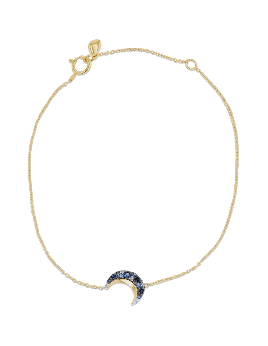 Pulsera de oro amarillo con diamante 10 k Pulsera de oro amarillo con diamante 10 k