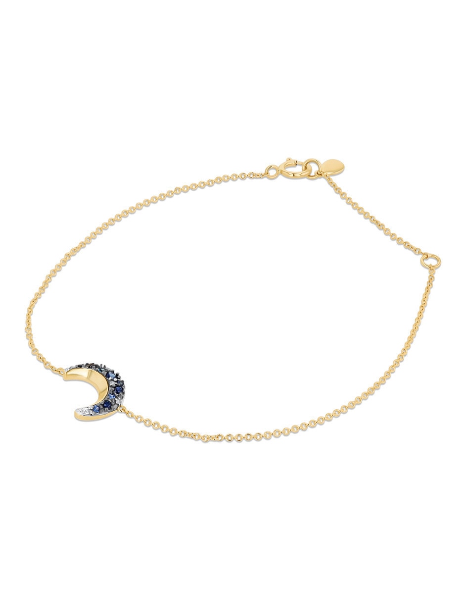 Pulsera de oro amarillo con diamante 10 k 4