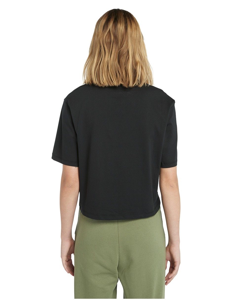 Playera manga corta cuello redondo para mujer 3
