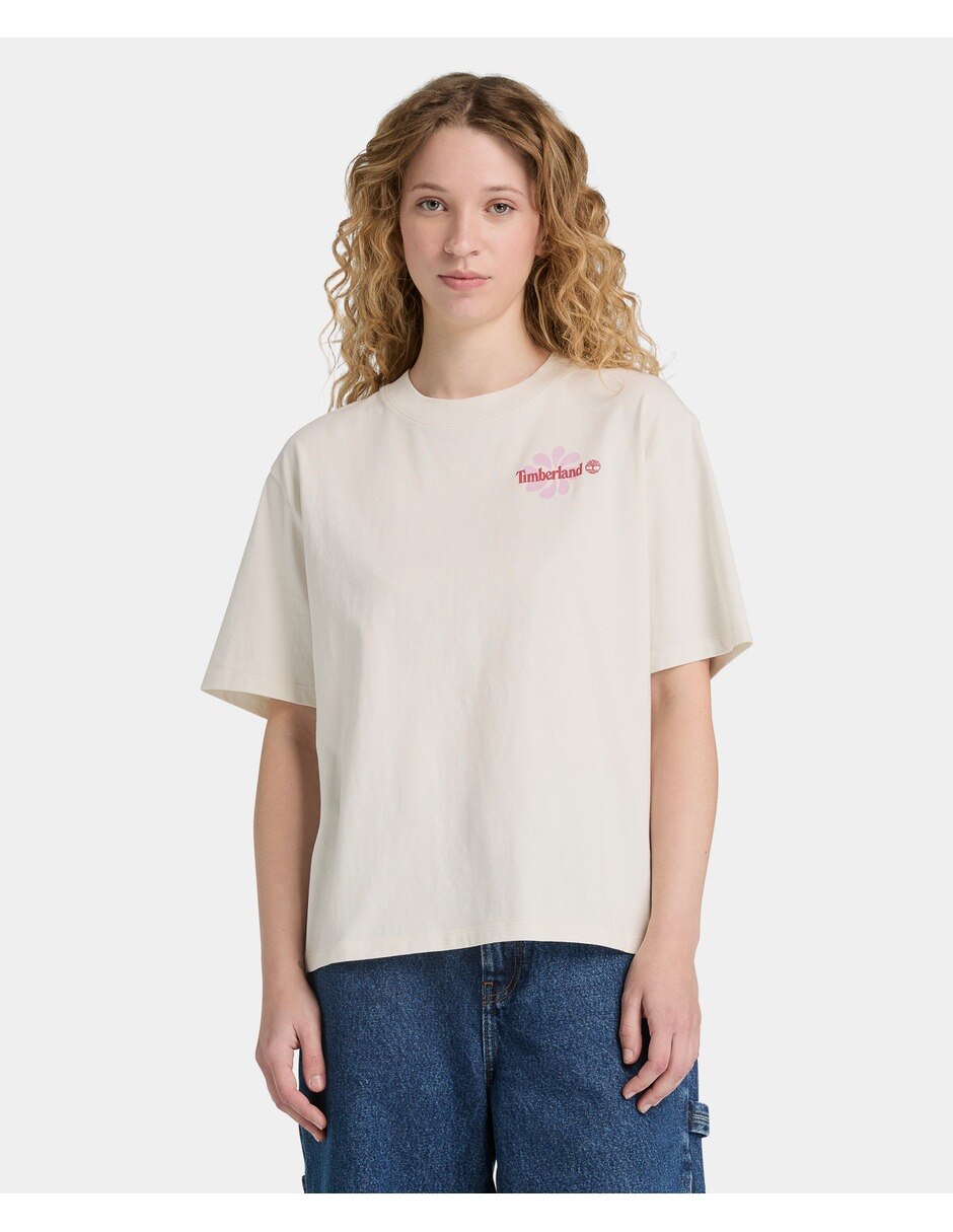 Playera manga corta cuello redondo para mujer 5