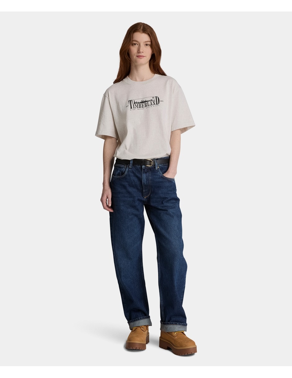 Playera manga corta cuello redondo para mujer 5
