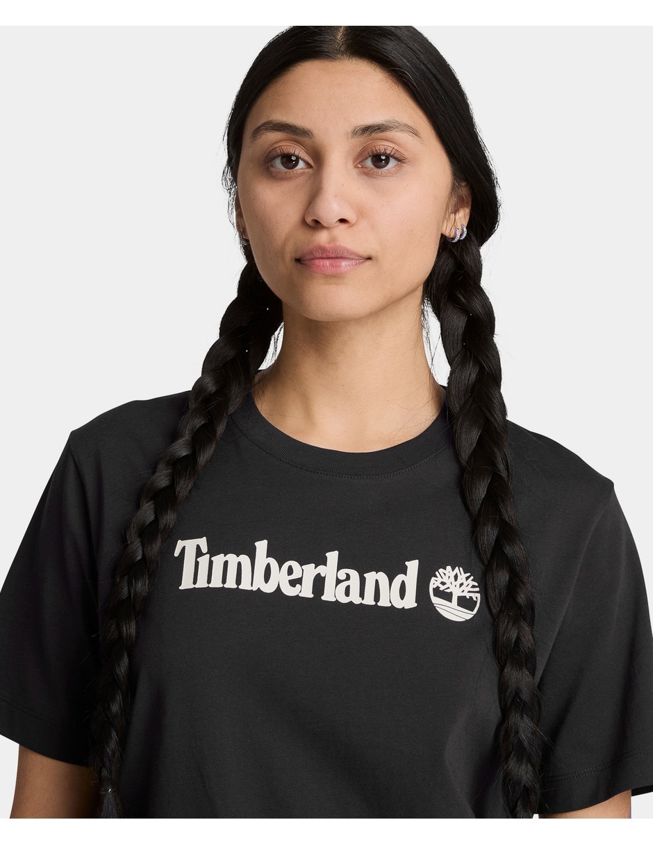 Playera manga corta northwood cuello redondo para mujer 4