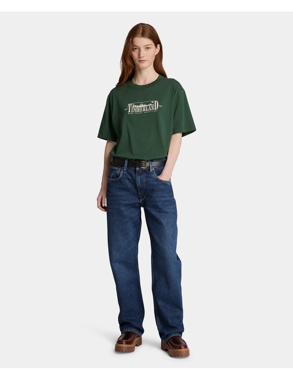 Playera manga corta cuello redondo para mujer 5