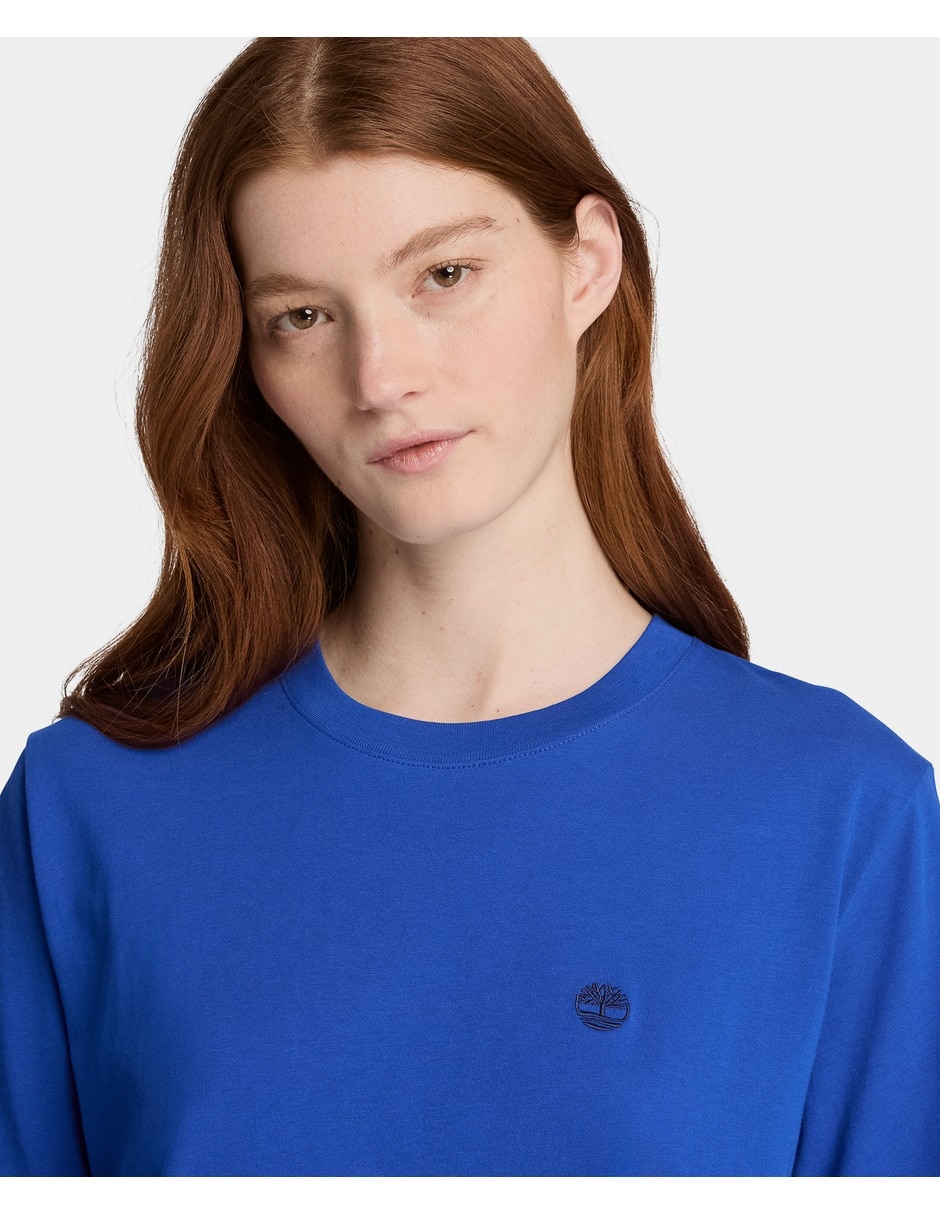 Playera manga corta cuello redondo para mujer 4