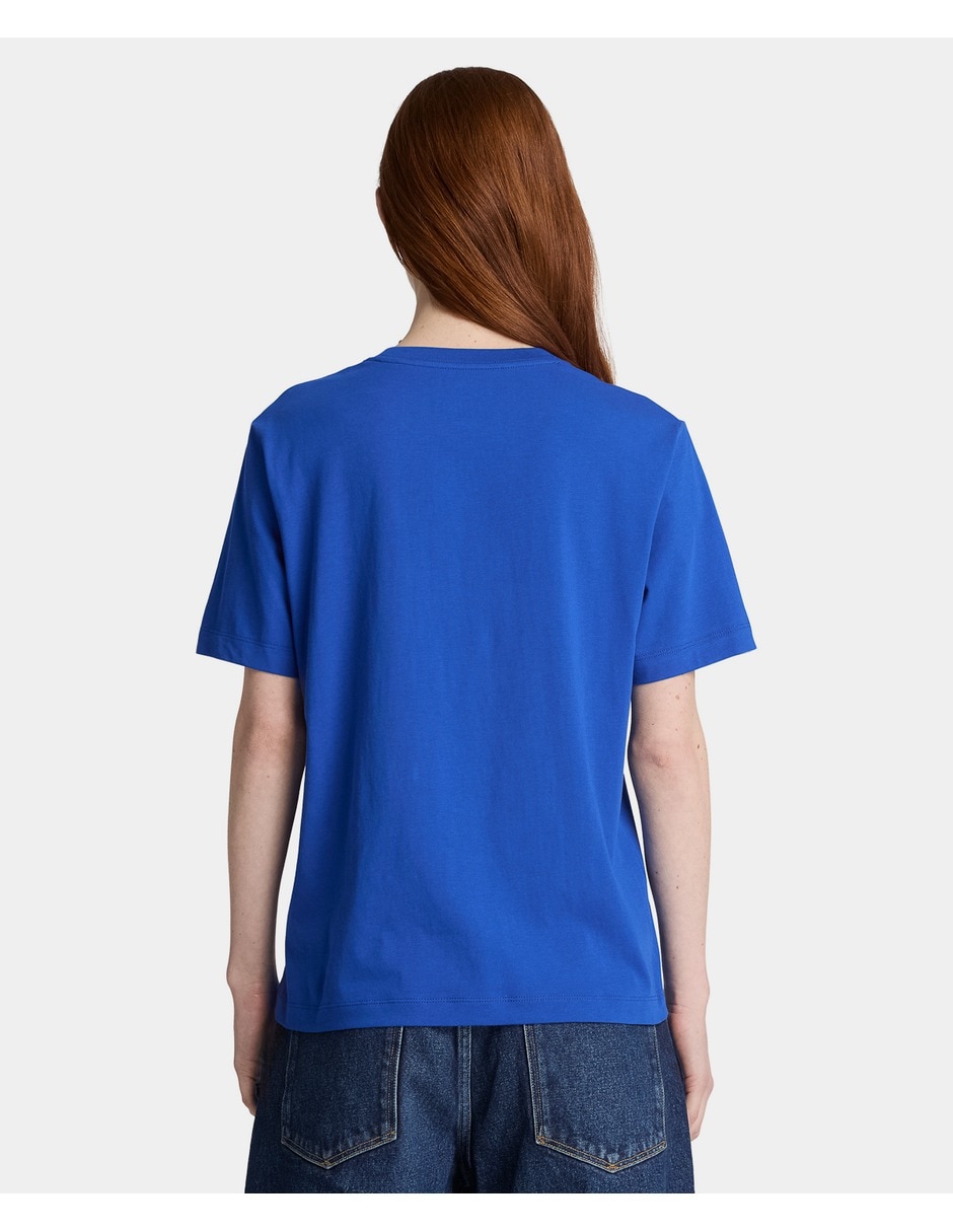 Playera manga corta cuello redondo para mujer 3