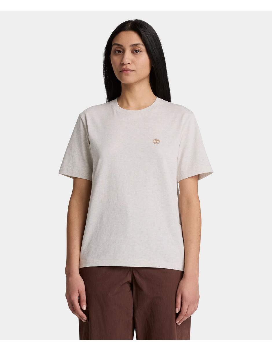 Playera manga corta cuello redondo para mujer Playera manga corta cuello redondo para mujer