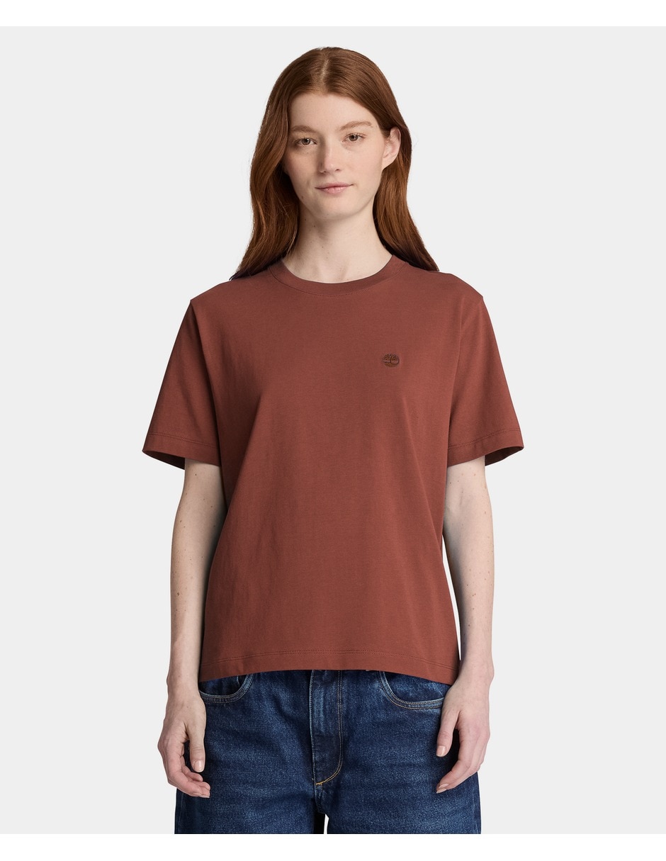Playera manga corta cuello redondo para mujer Playera manga corta cuello redondo para mujer