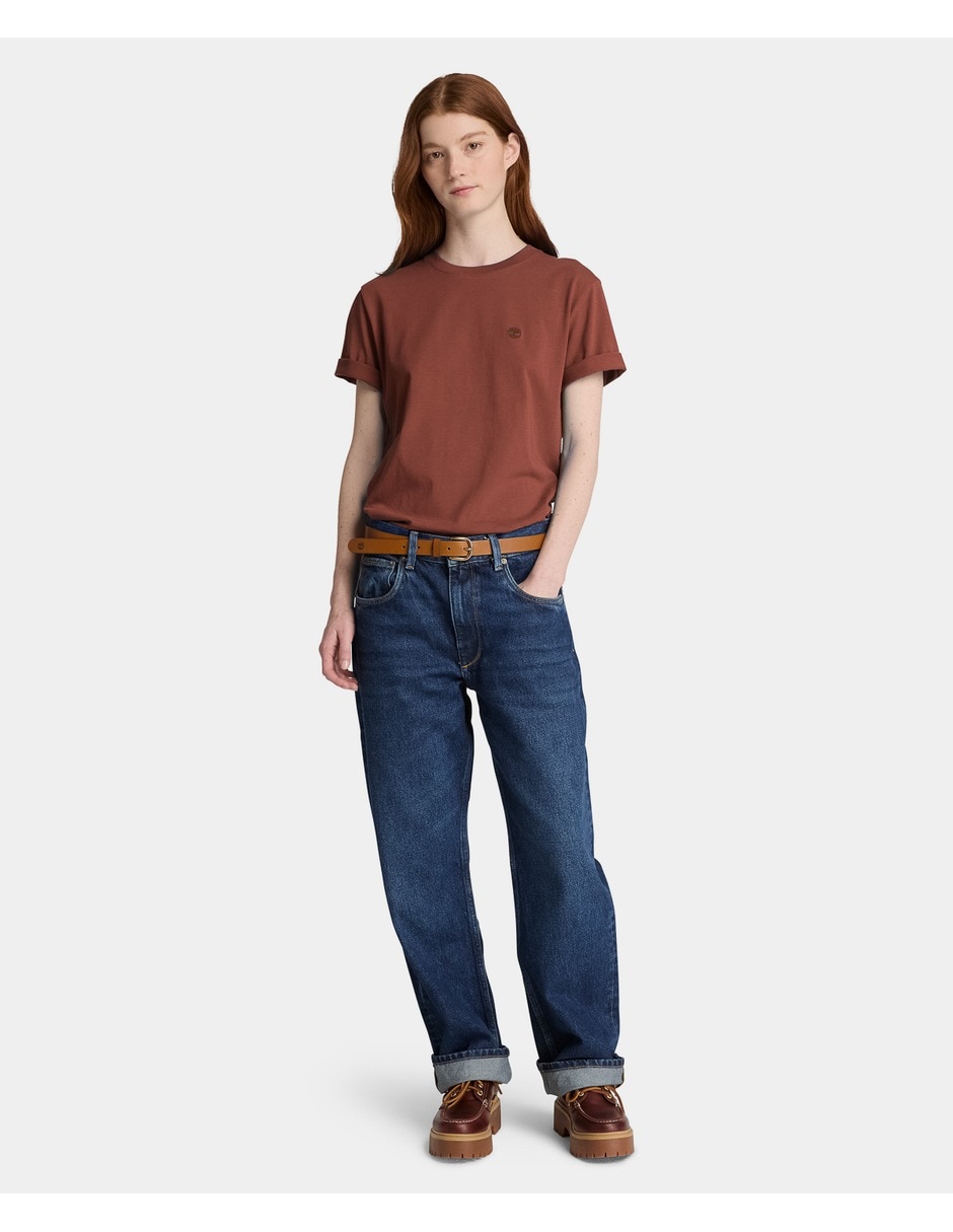 Playera manga corta cuello redondo para mujer 5