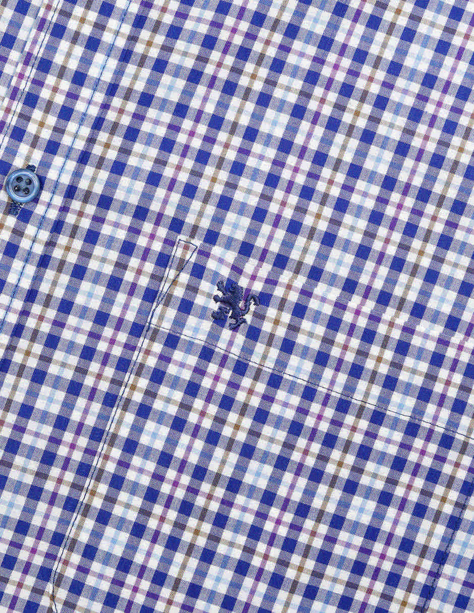 Camisa casual de algodón manga corta para hombre 3