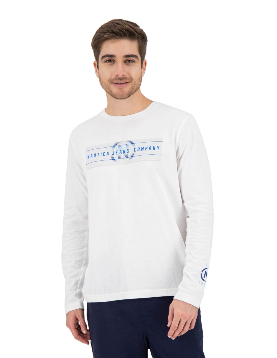 Playera cuello redondo para hombre