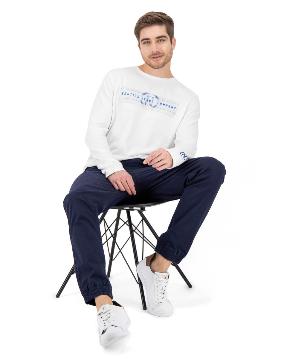 Playera cuello redondo para hombre