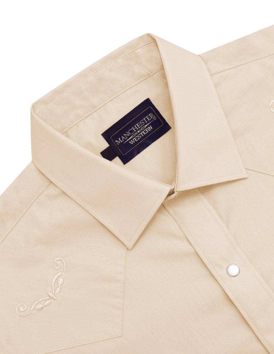 Camisa casual de algodón manga larga para hombre 4