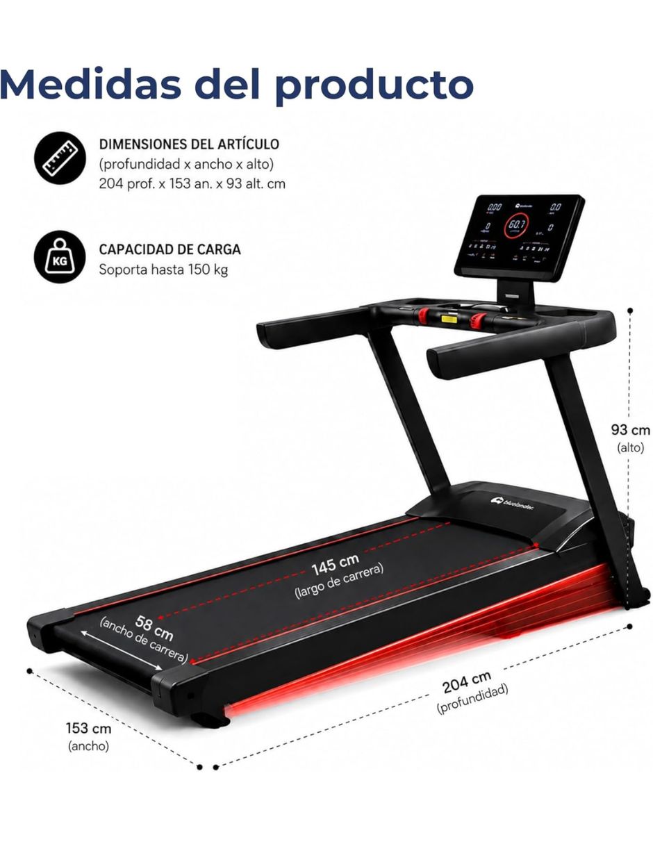 Caminadora semiprofesional CBHH-1203 plegable 6