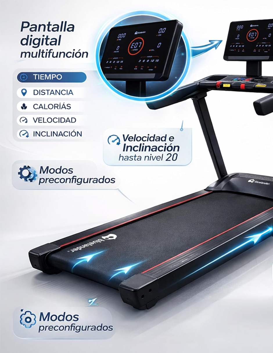 Caminadora semiprofesional CBHH-1203 plegable 3