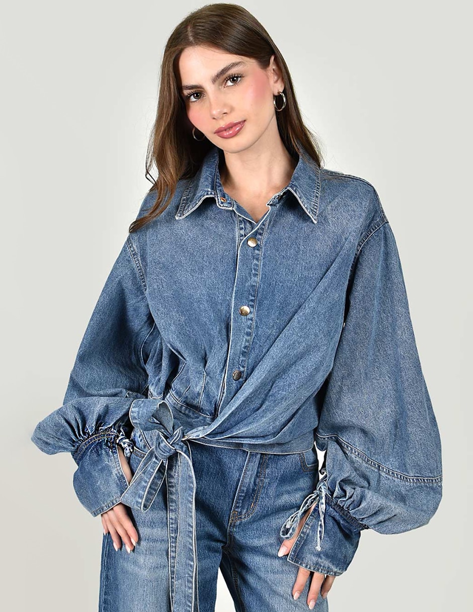 Blusa manga larga para mujer