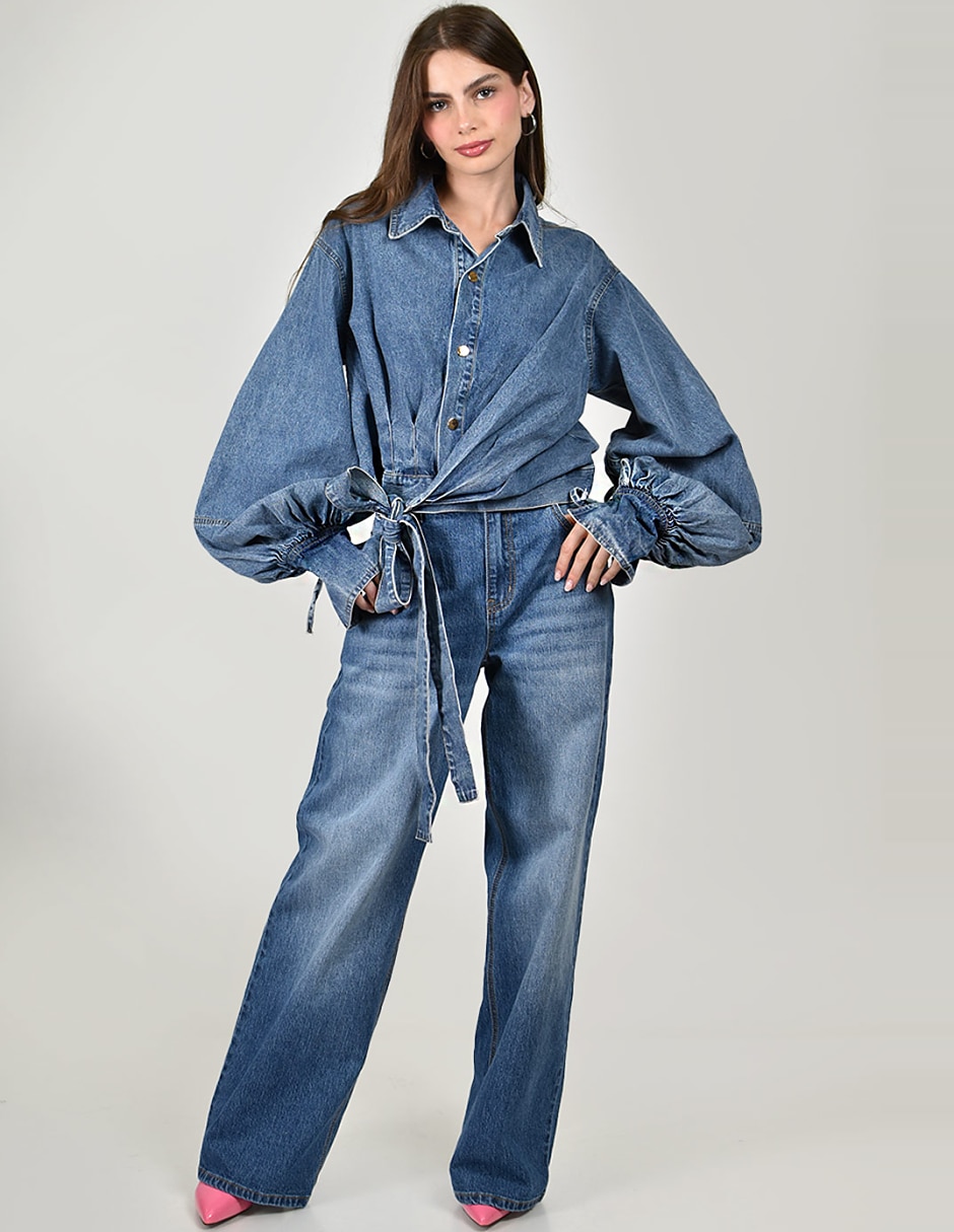 Blusa manga larga para mujer