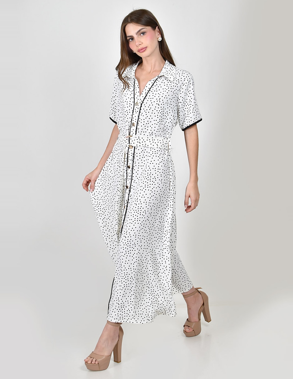 Vestido midi casual roman fashion para mujer 5