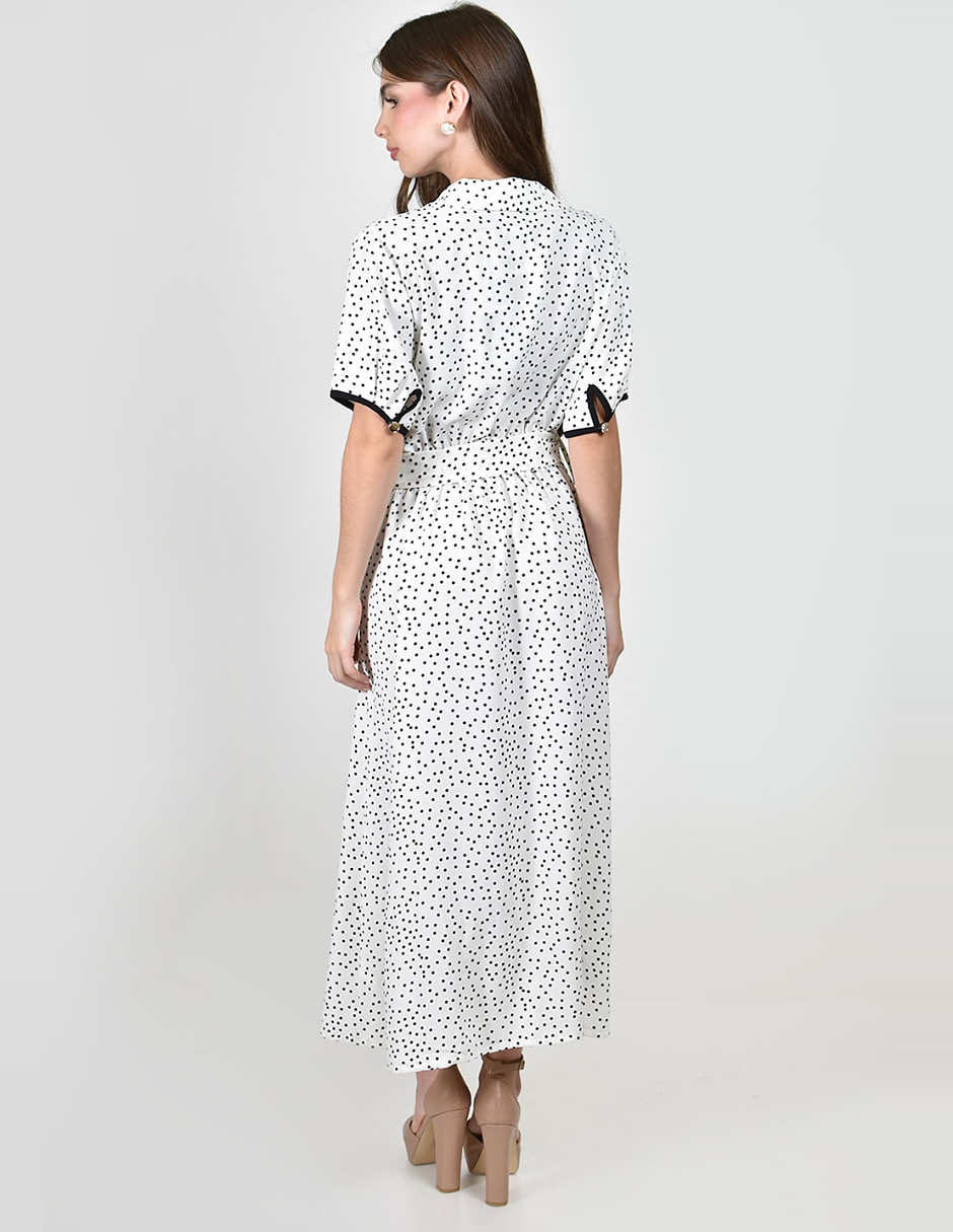 Vestido midi casual roman fashion para mujer 4