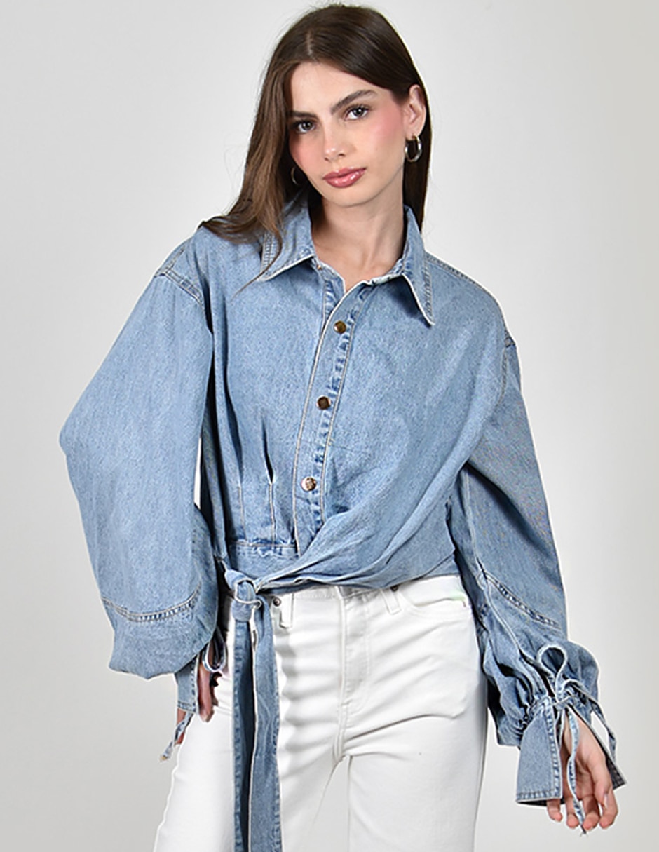 Blusa roman fashion manga larga para mujer