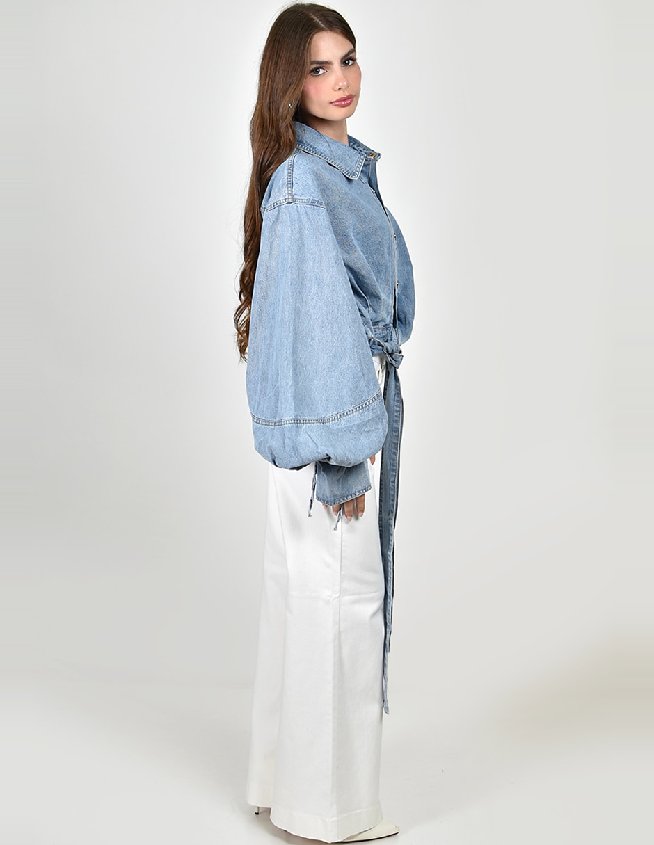 Blusa roman fashion manga larga para mujer