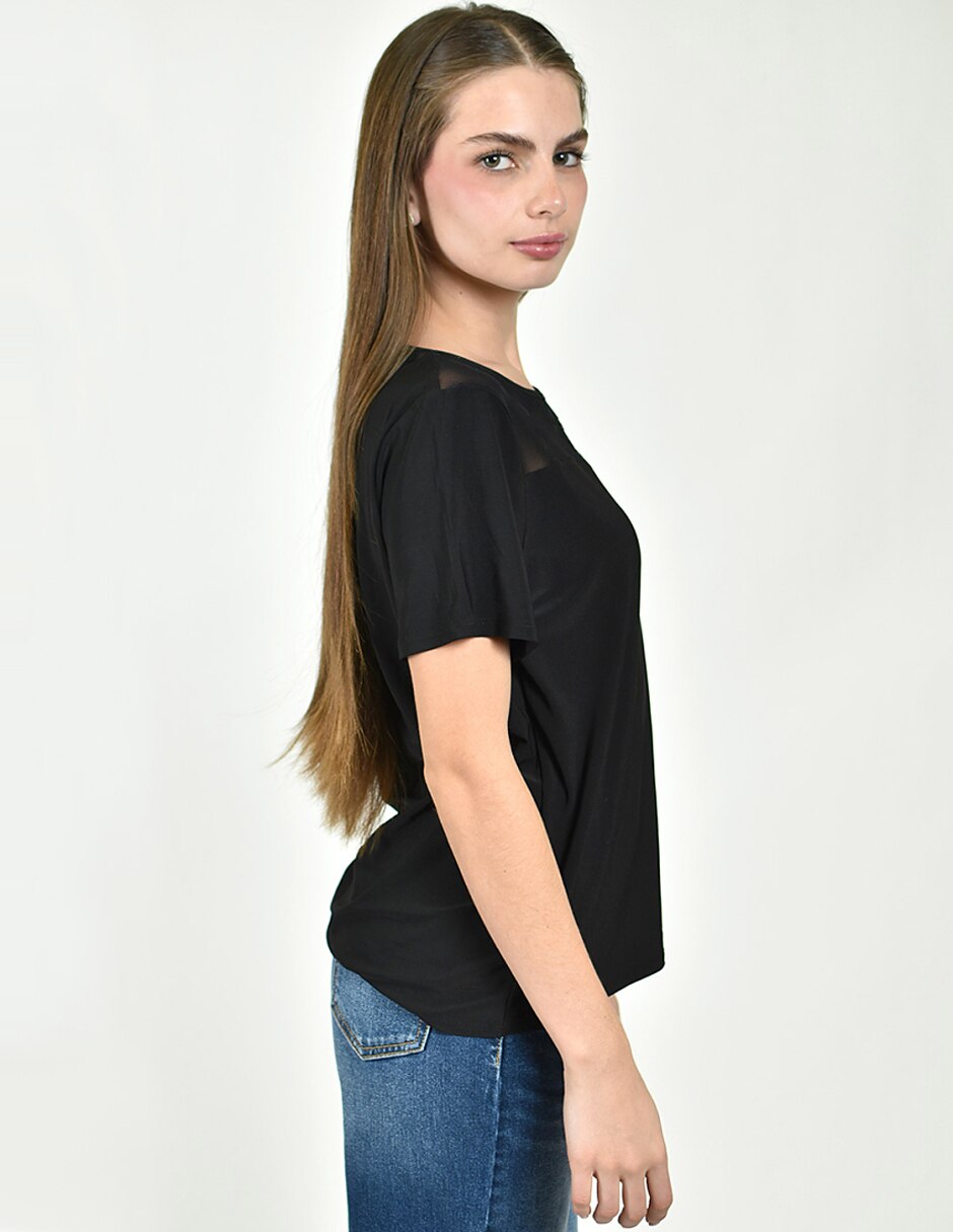 Blusa manga corta para mujer 5