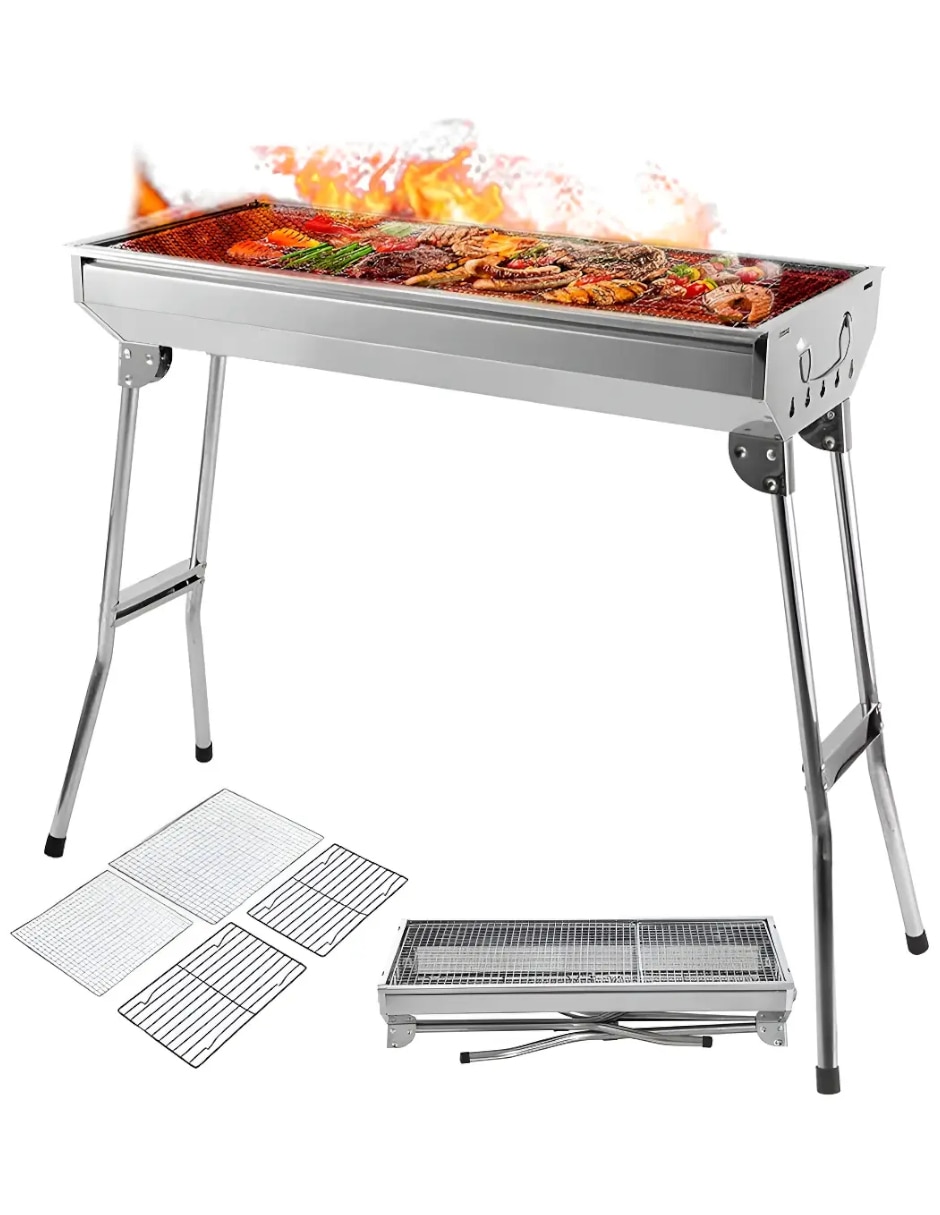 Asador carbón de metal