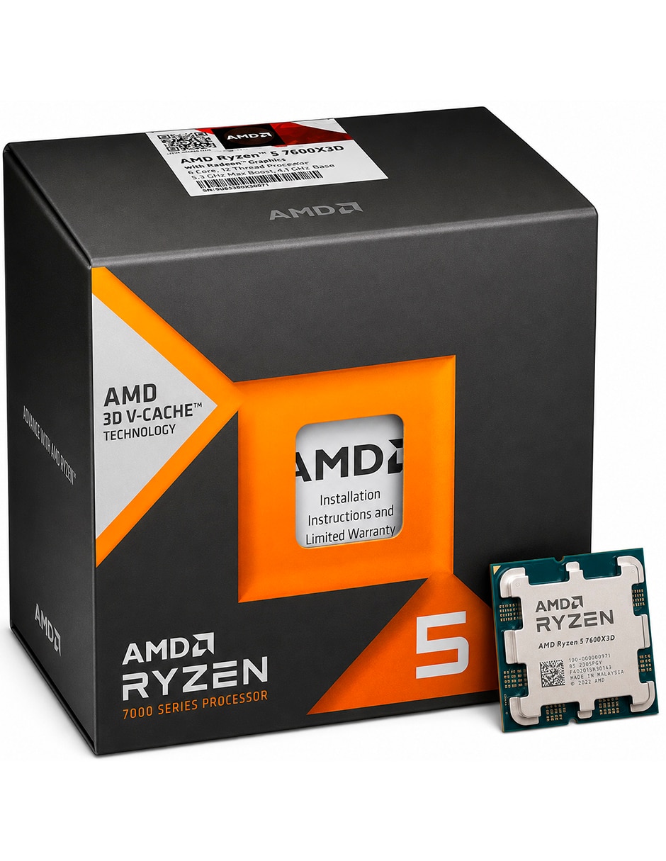 Procesador RYZEN 5 7600X3D con 6 núcleos 2
