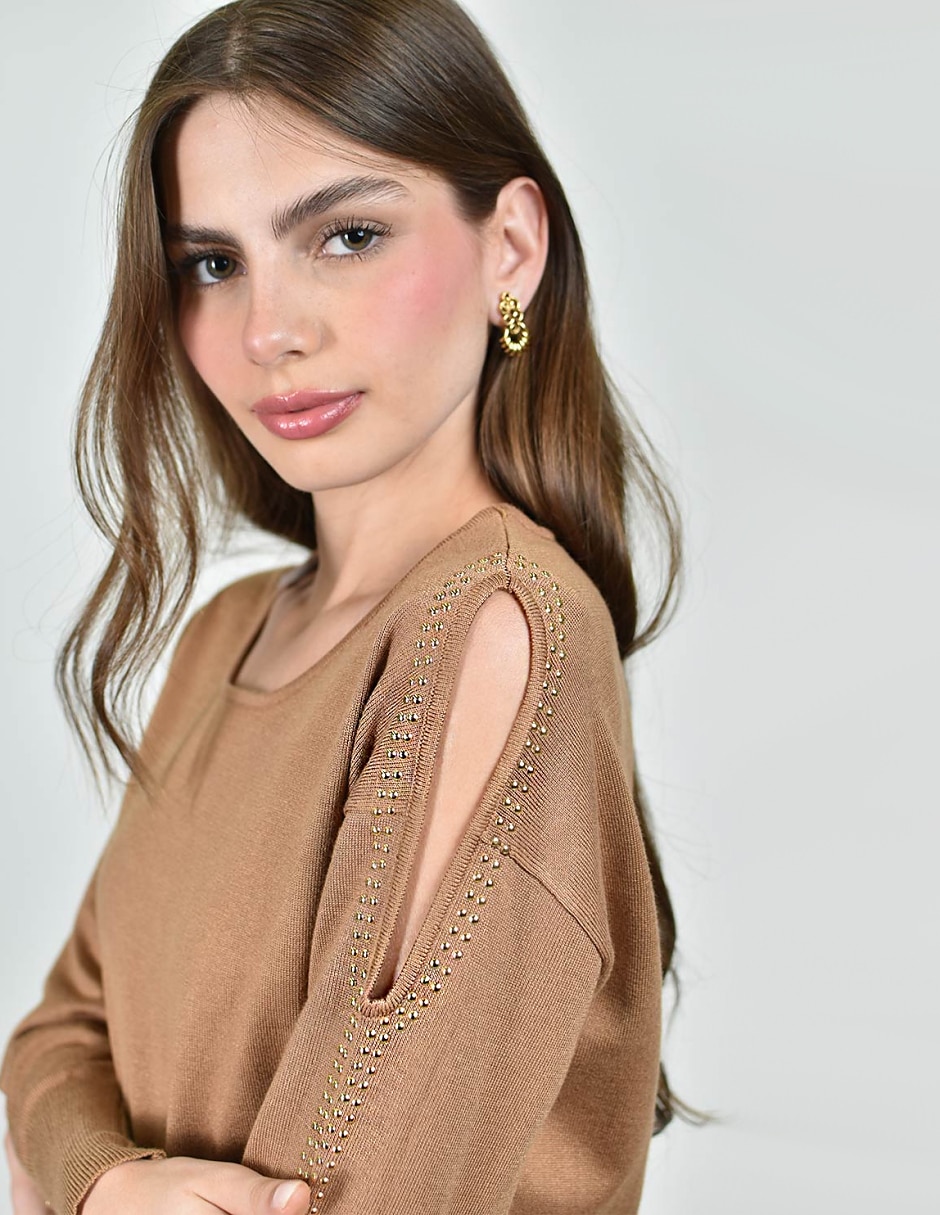 Blusa roman fashion manga larga para mujer 3