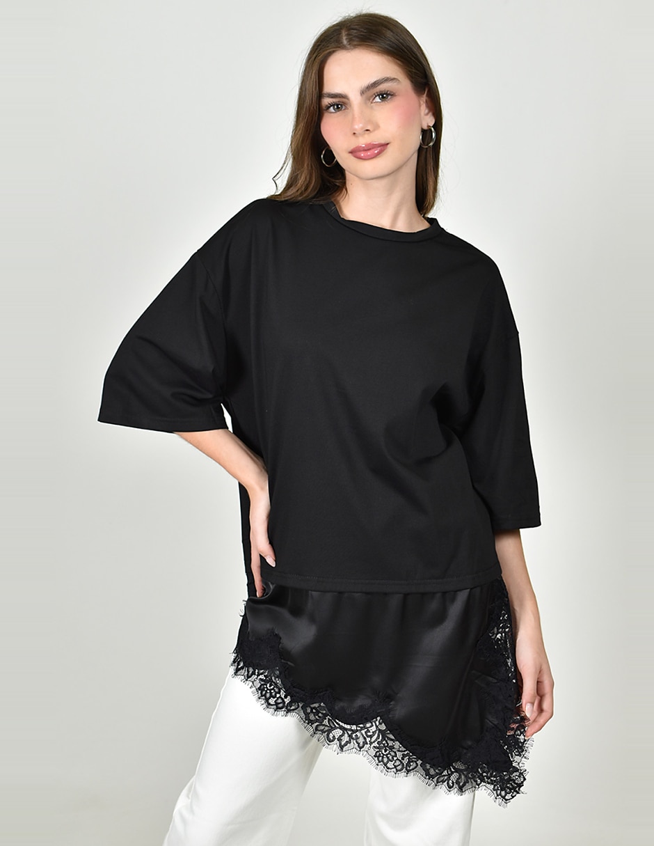 Blusa manga 3/4 para mujer Blusa manga 3/4 para mujer
