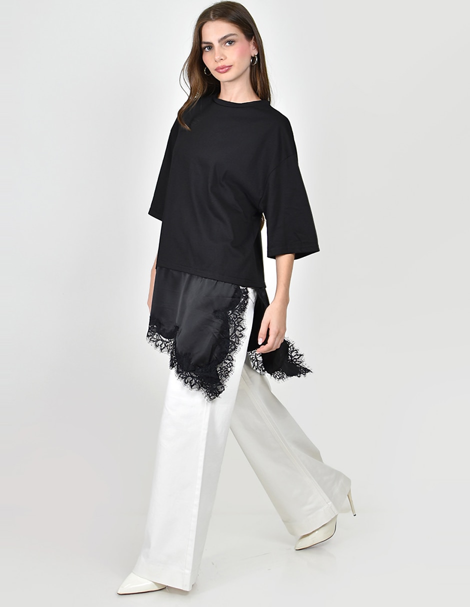 Blusa roman fashion manga 3/4 para mujer 5