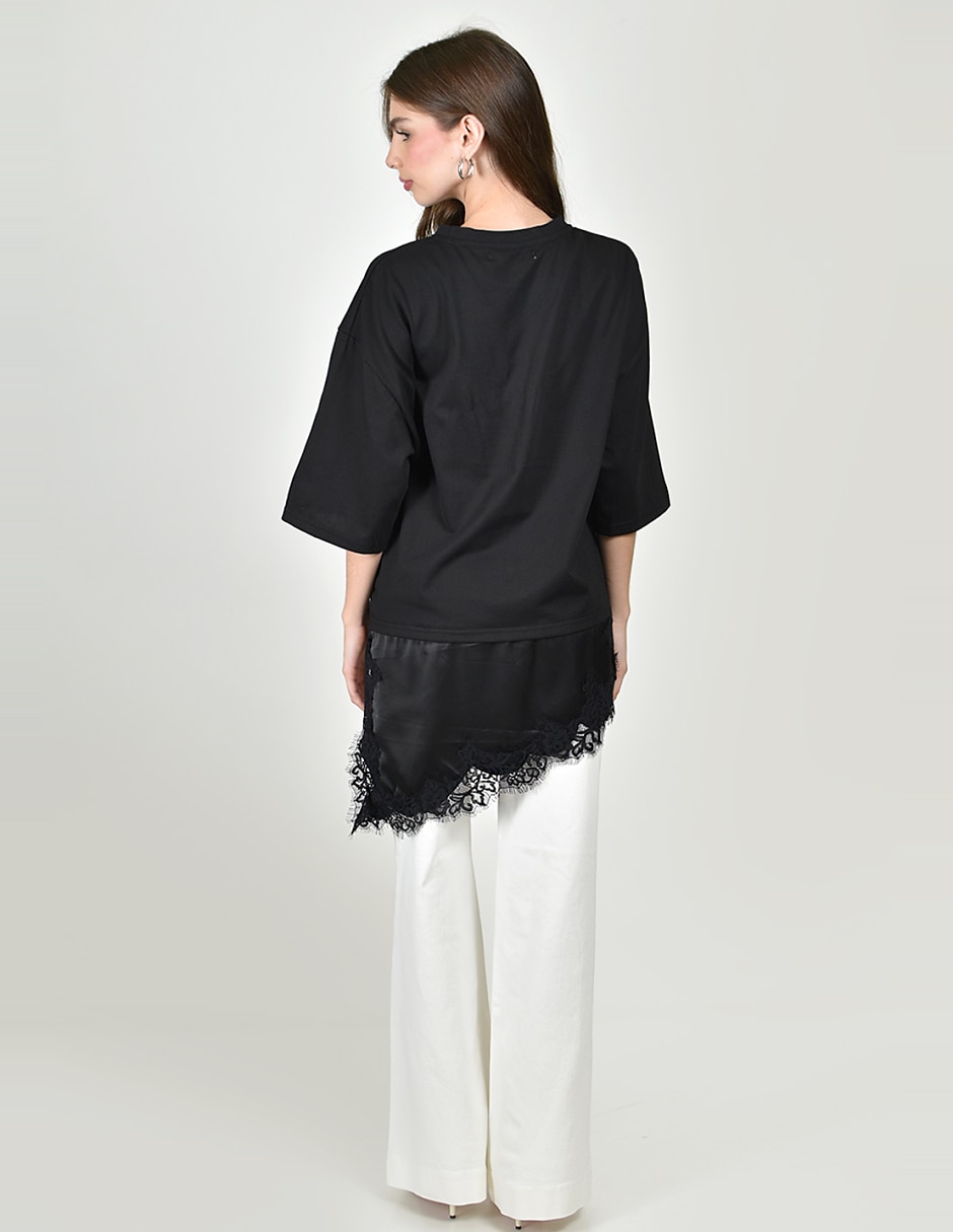 Blusa roman fashion manga 3/4 para mujer 4