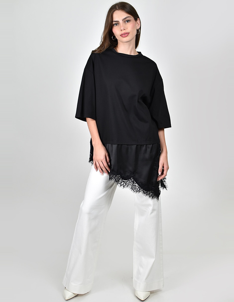 Blusa roman fashion manga 3/4 para mujer 2