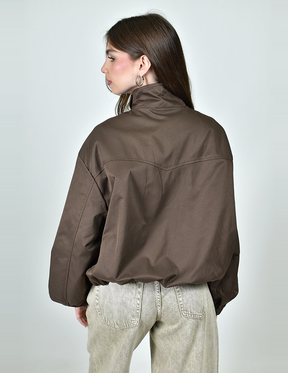 Chamarra bomber roman fashion para mujer 4