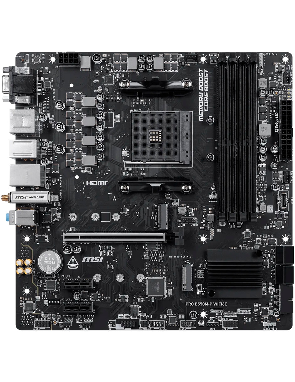 Tarjeta madre B550M-P MSI PRO WIFI6E