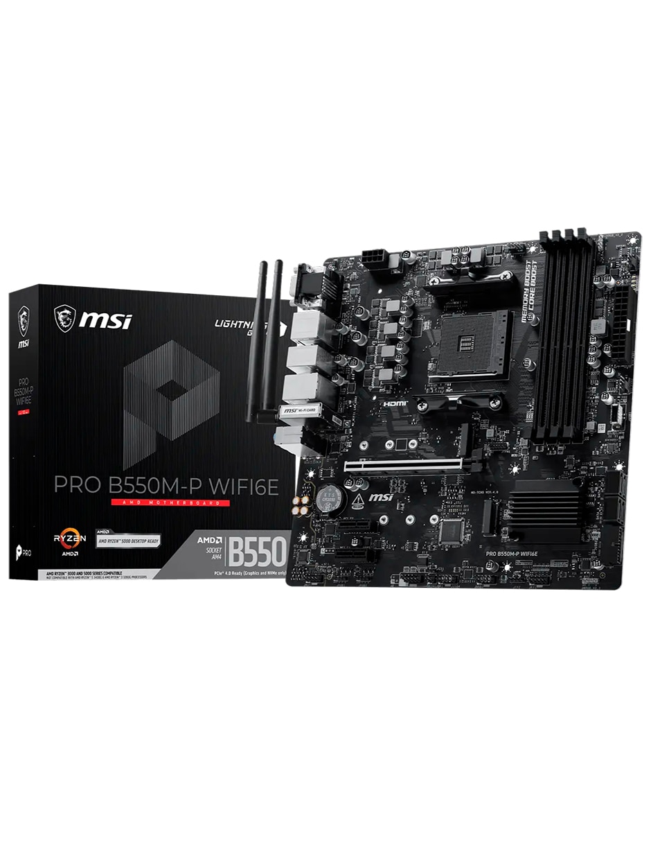 Tarjeta madre B550M-P MSI PRO WIFI6E 5