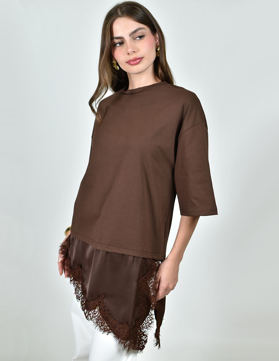 Blusa manga 3/4 para mujer