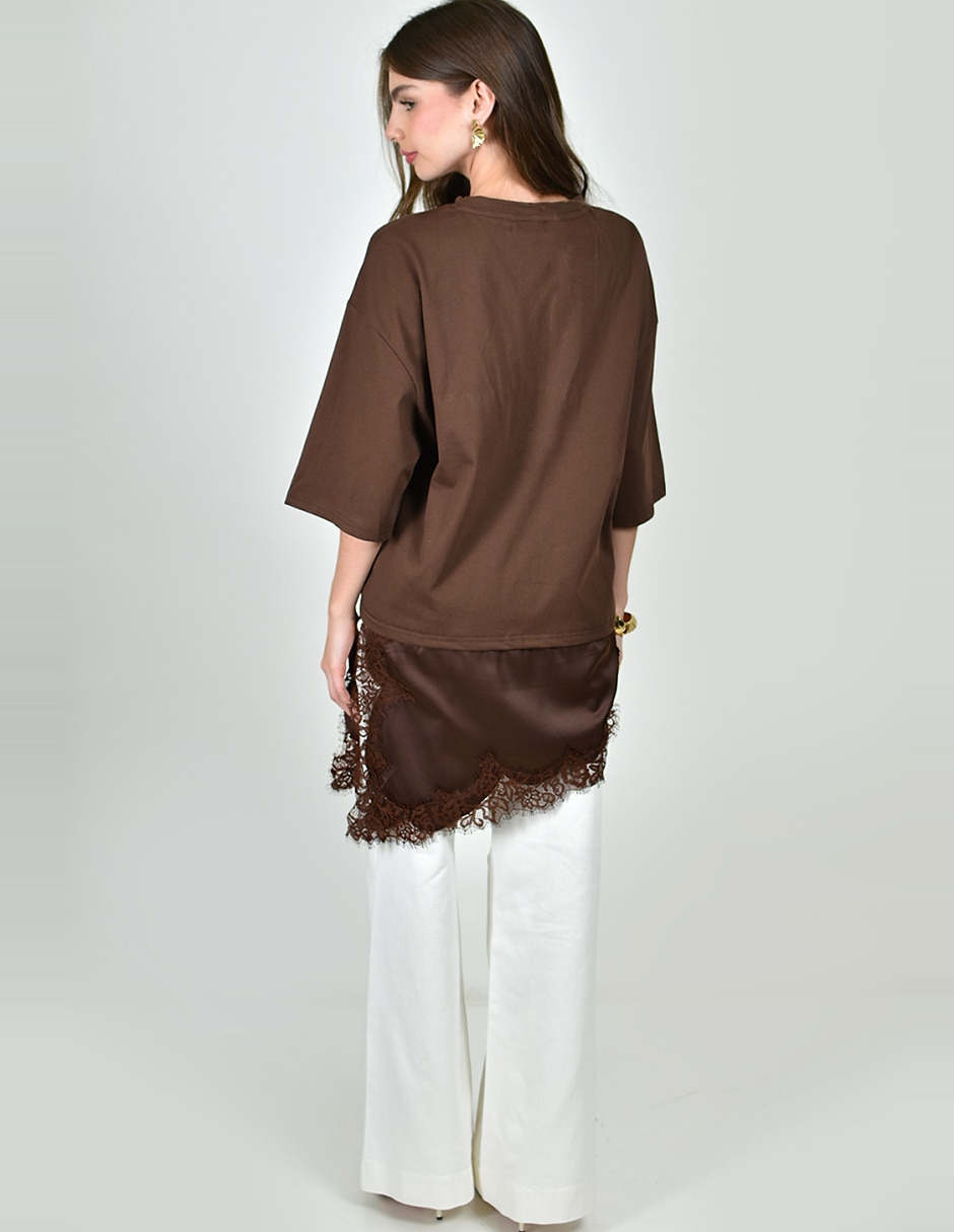 Blusa manga 3/4 para mujer