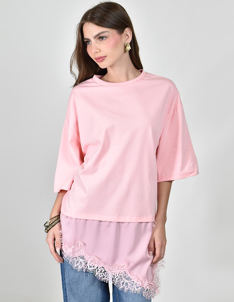 Blusa manga 3/4 para mujer