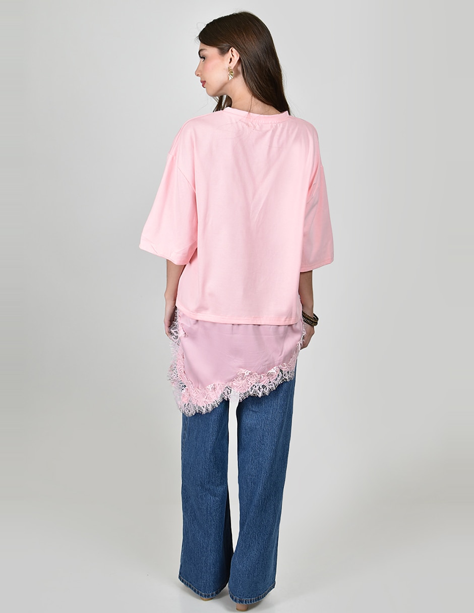 Blusa manga 3/4 para mujer