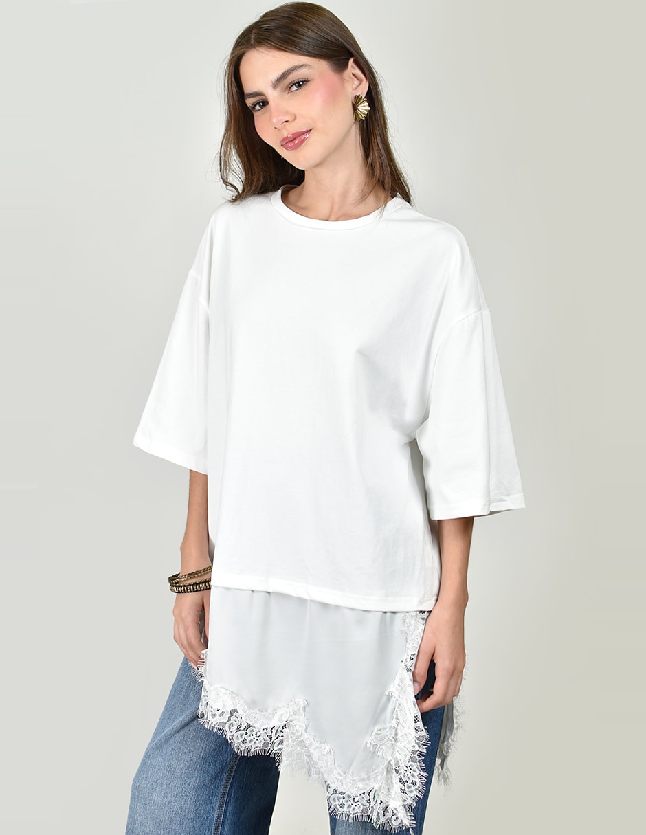 Blusa manga 3/4 para mujer Blusa manga 3/4 para mujer