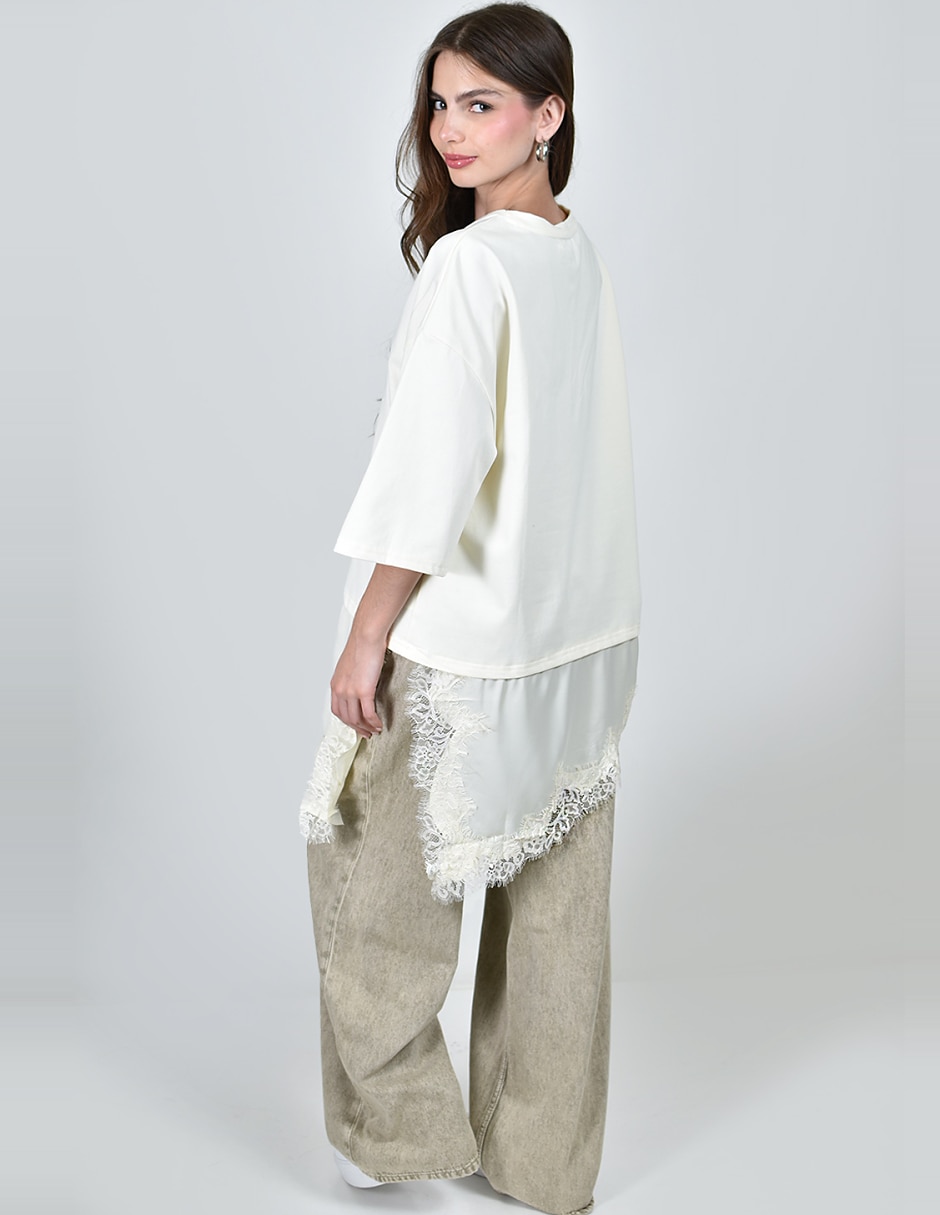 Blusa manga 3/4 para mujer 4