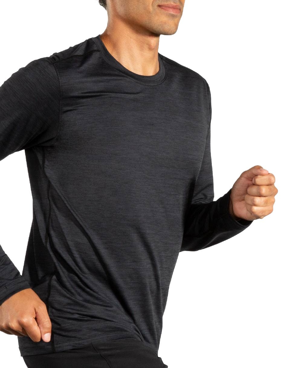 Playera deportiva para correr Luxe Long Sleeve de hombre 2