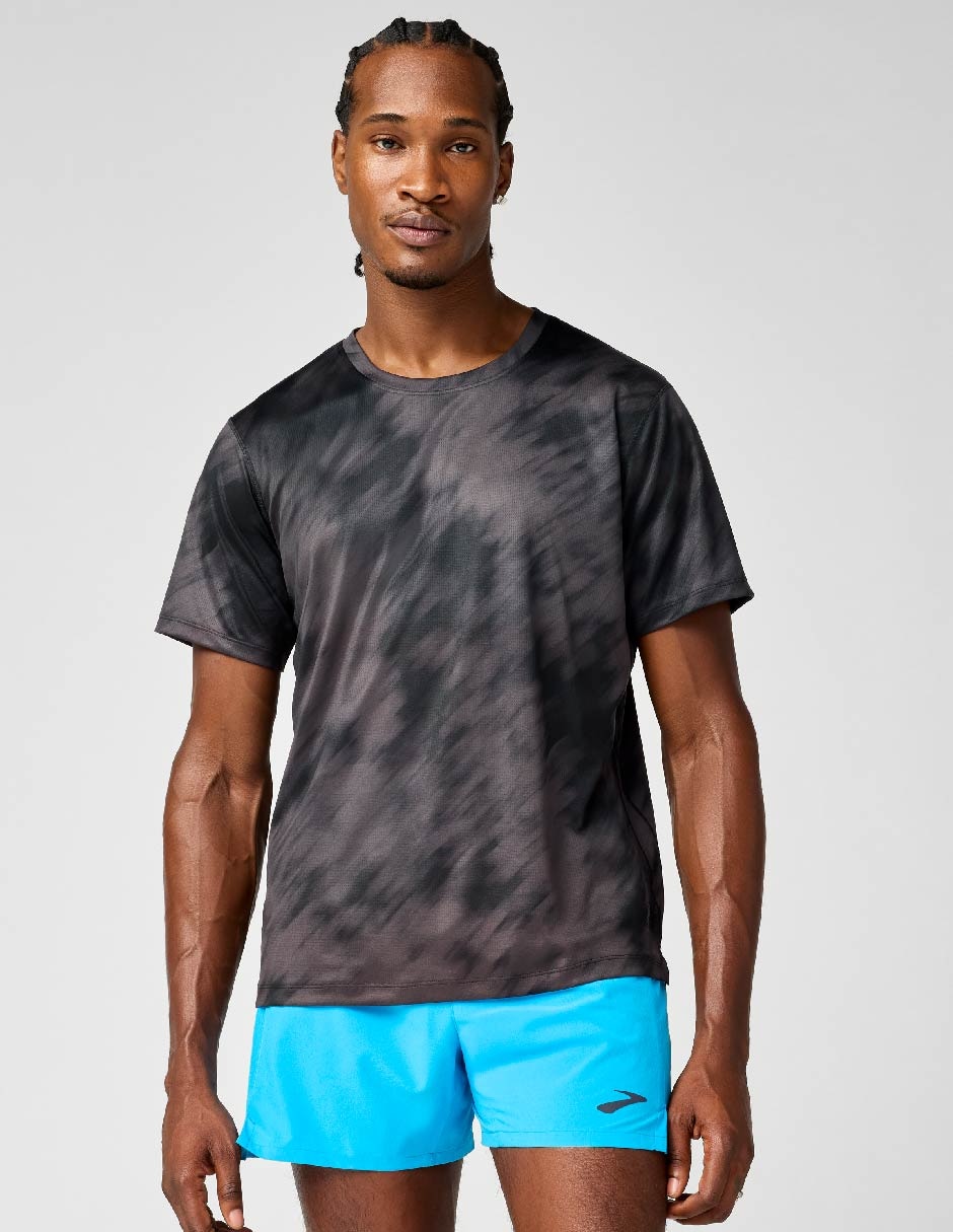 Playera deportiva para correr Dash Short Sleeve Printed de hombre Playera deportiva para correr Dash Short Sleeve Printed de hombre
