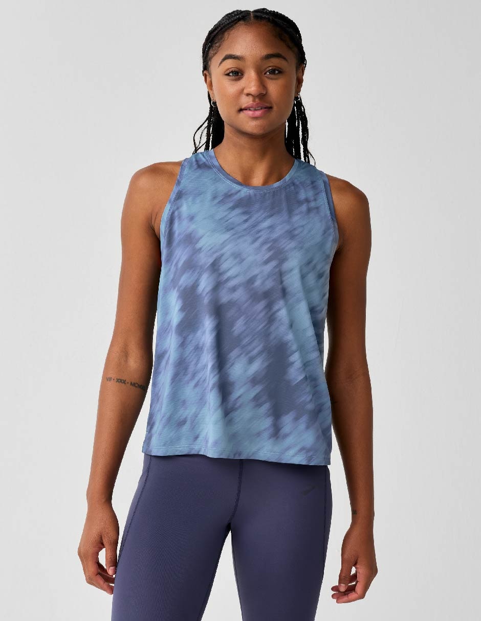 Tank top para correr Dash Printed de mujer