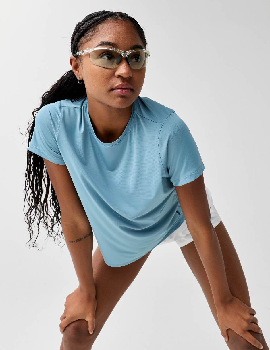 Playera deportiva para correr Dash Short Sleeve de mujer 3