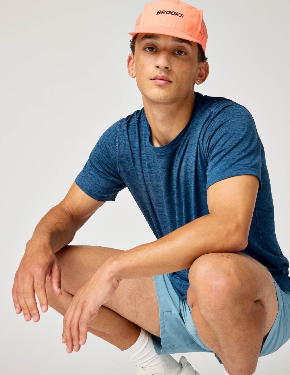 Playera deportiva para correr Luxe Short Sleeve de hombre 3