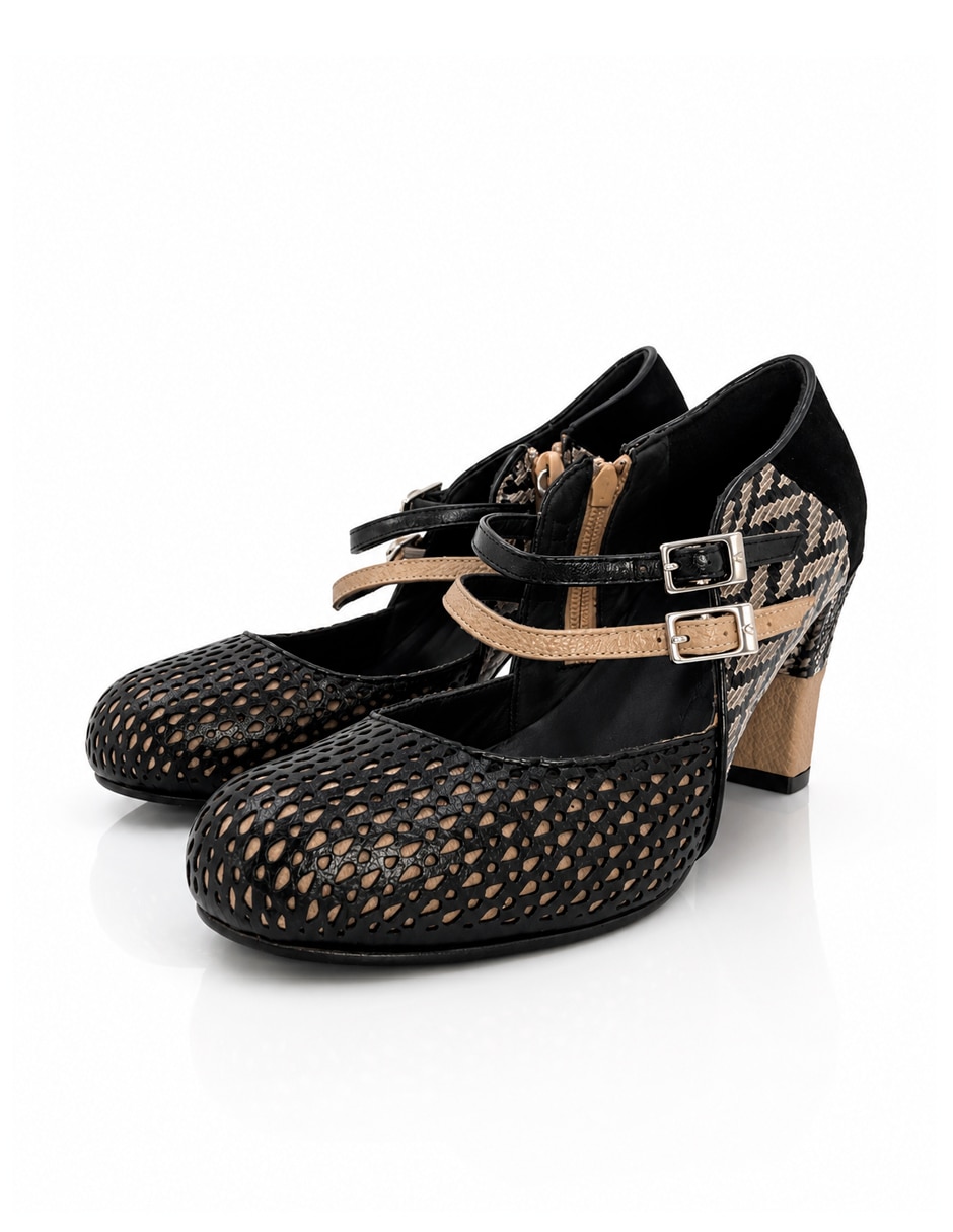 Zapato de tacón de piel para mujer 7