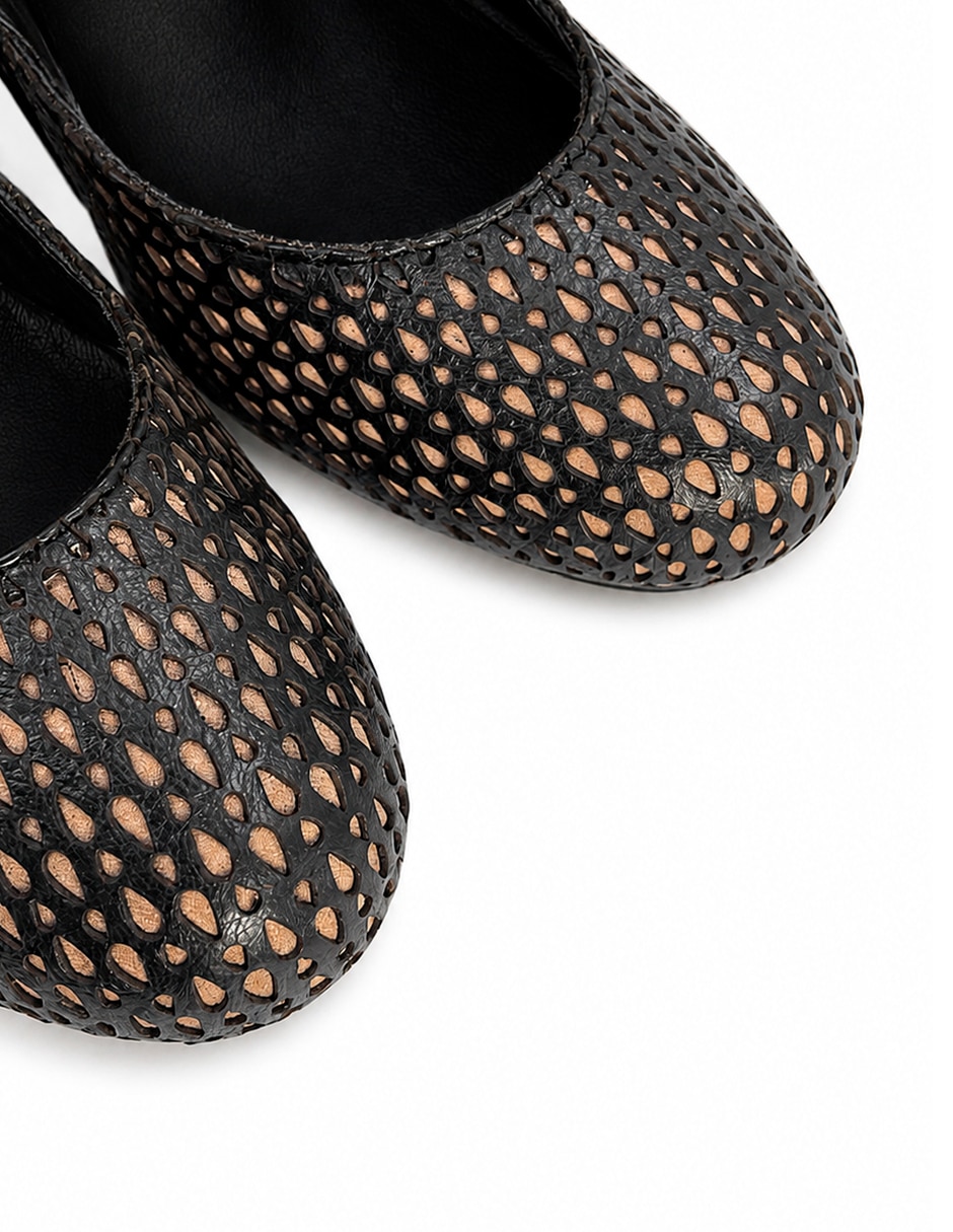 Zapato de tacón de piel para mujer 4