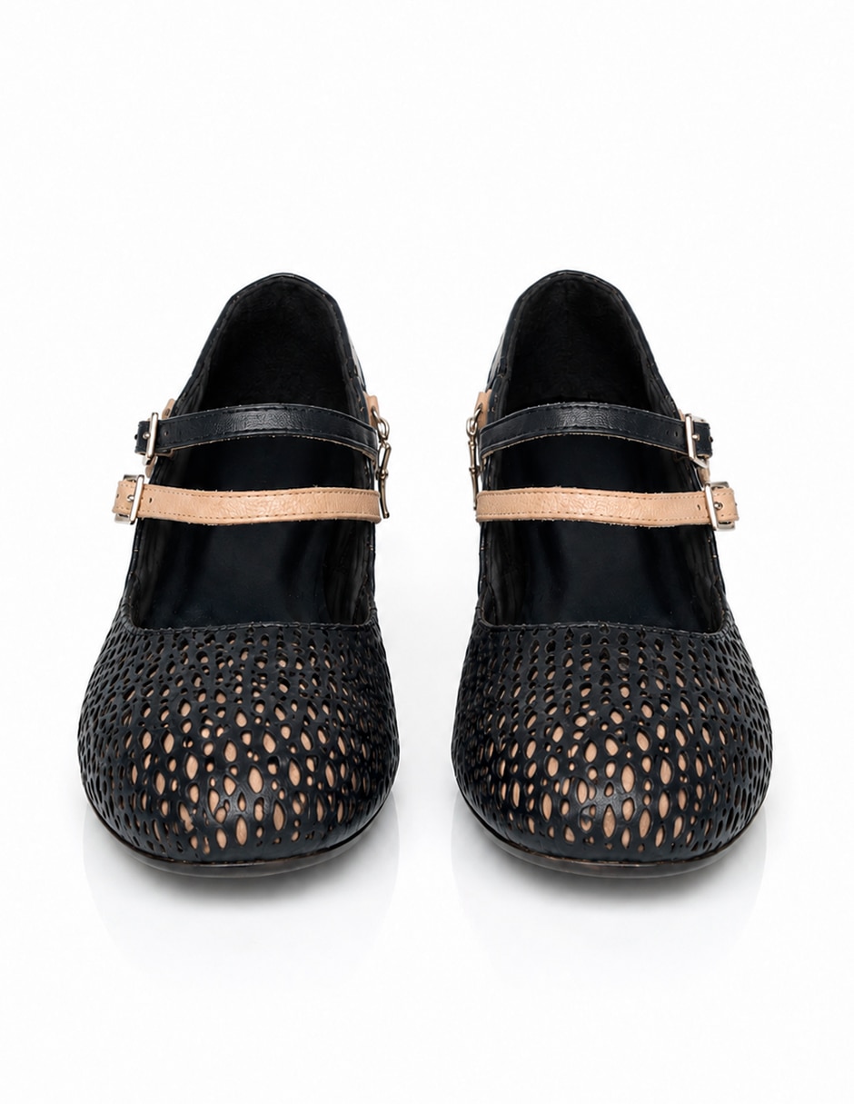 Zapato de tacón de piel para mujer 2