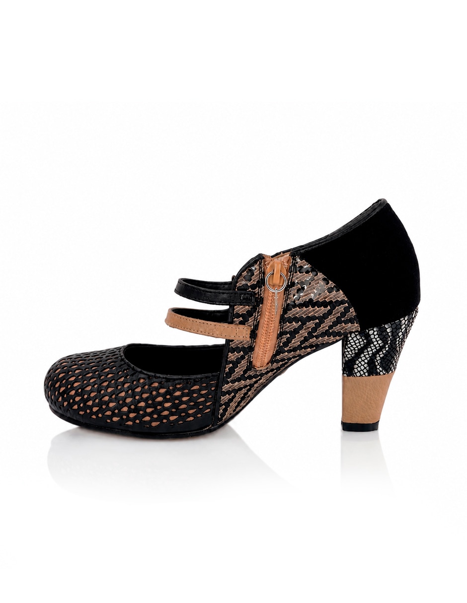 Zapato de tacón de piel para mujer 3